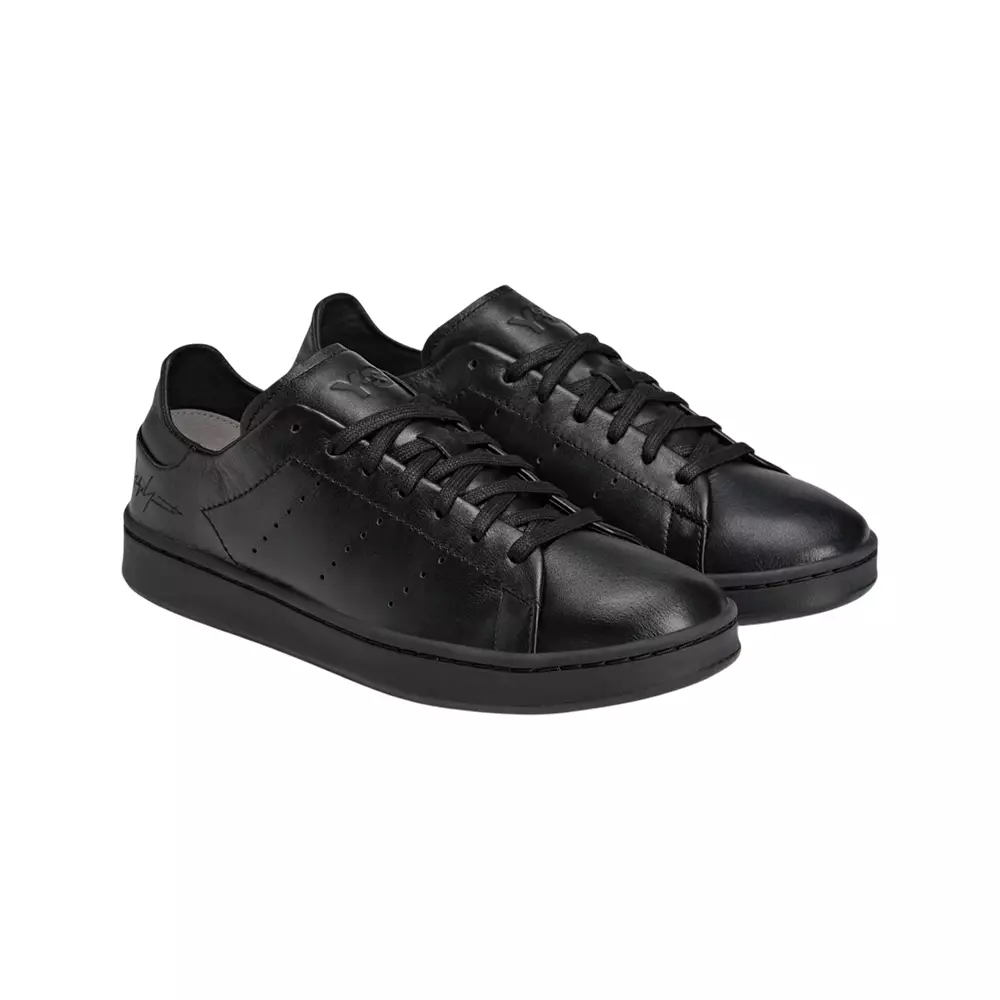 Stan Smith Lace Leather Sneakers All Black