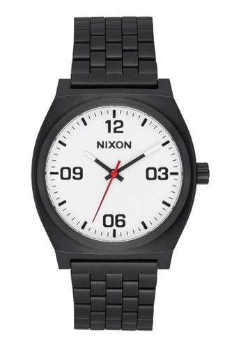 Nixon black Time Teller Corp 40mm - Black/White (A1247005) 0D5A8AC98F7428GS_1