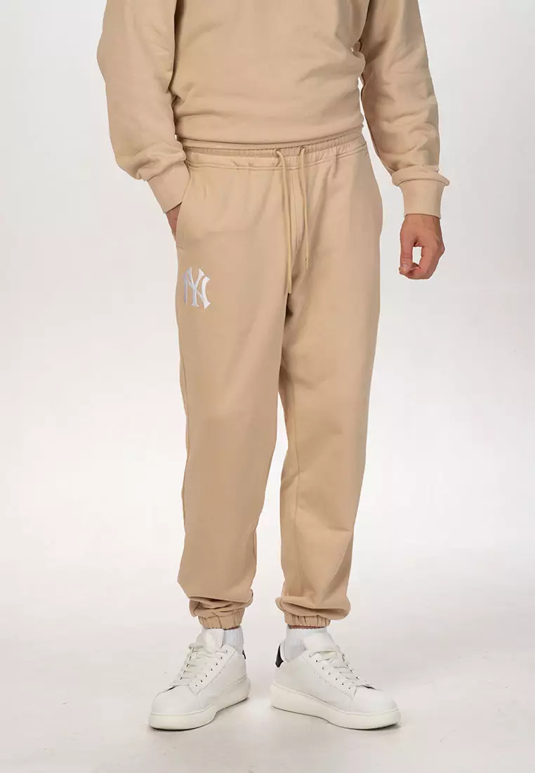 New York Yankees MLB Color Era Oat Milk Knit Pants