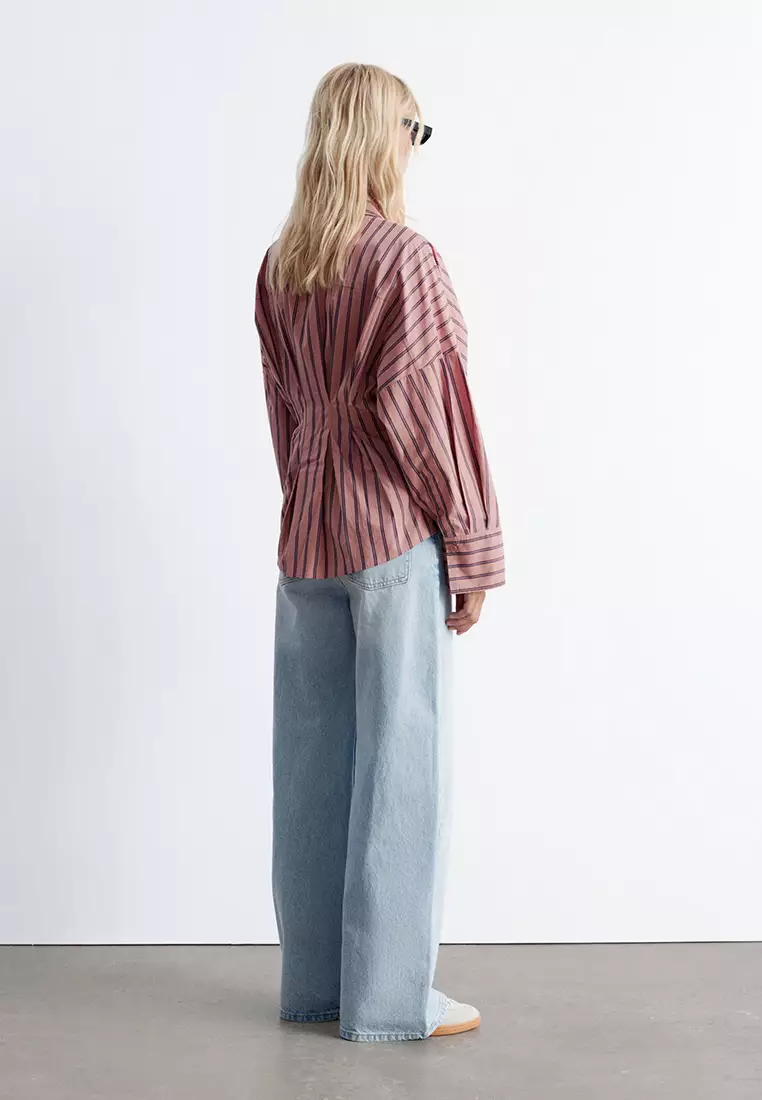 Fitted-Waist Cotton Shirt