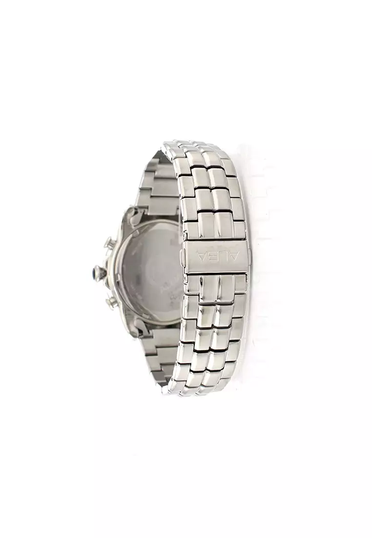 Jam Tangan Alba Chronograph AF8P13 Strap Stainless Steel Silver