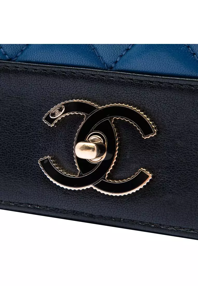 Pre-Loved Chanel Medium Bicolor Lambskin Mademoiselle Double Flap