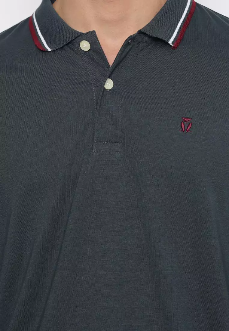 Matsuda Kaos Polo Shirt Lengan Panjang Pria Kerah Kasuga