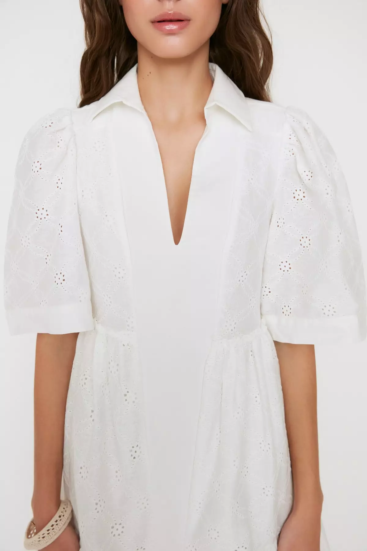 Embroidered Mini Dress