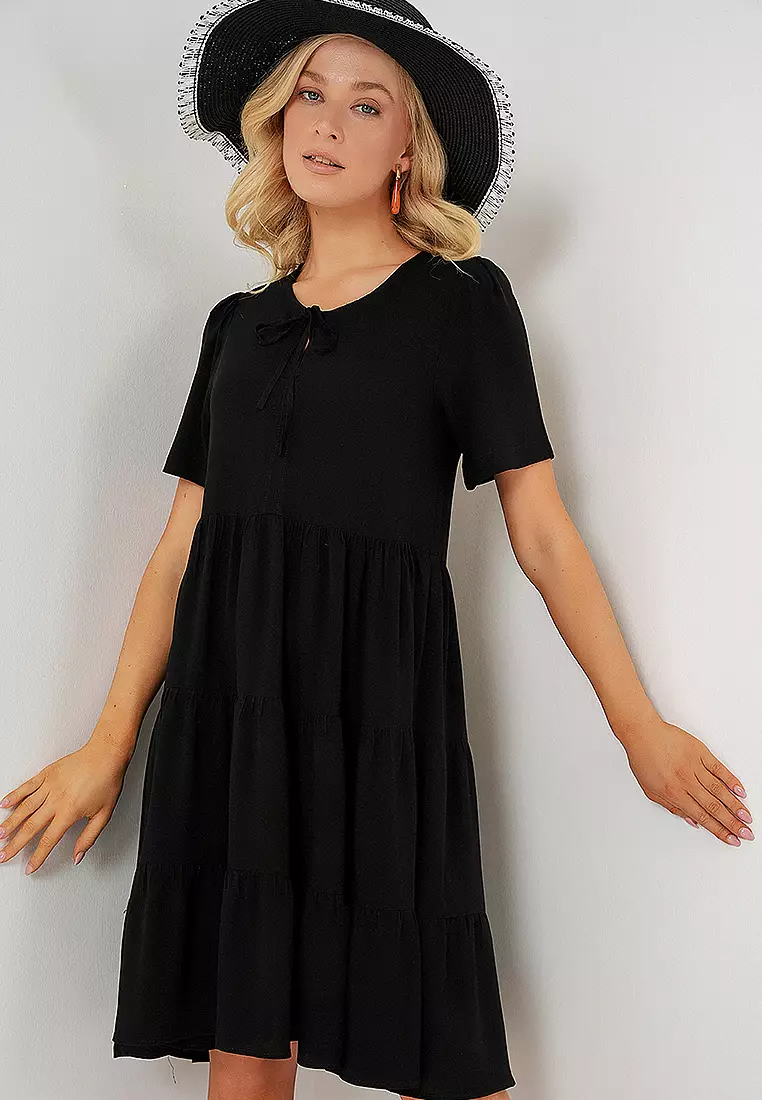 Viscose Knee Length Dress