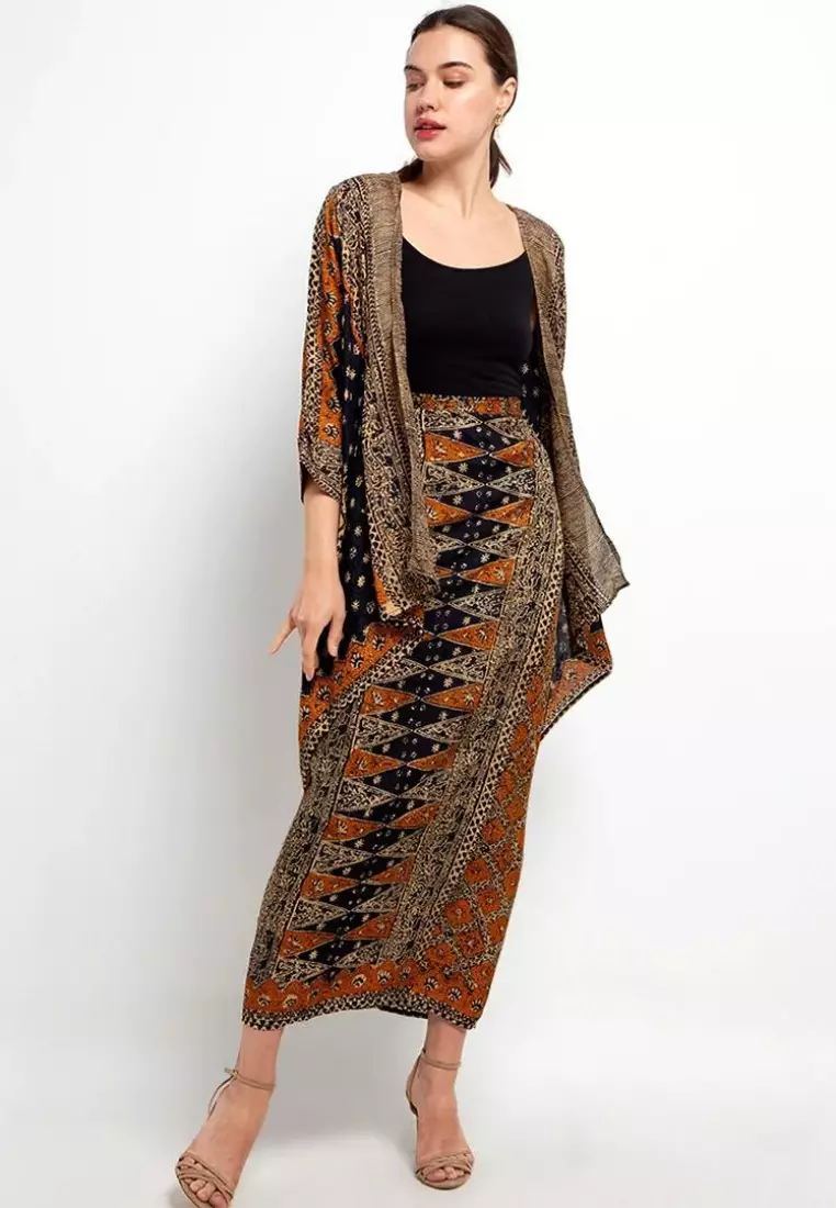 Batik set Amira KT - Setelan Batik Viscose - Set Pesta - kaftan set