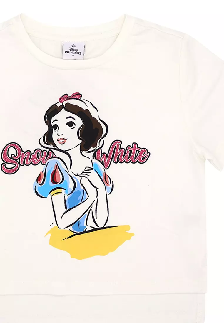 Girls Licensed Graphic Long Back T-Shirt "Snow White"