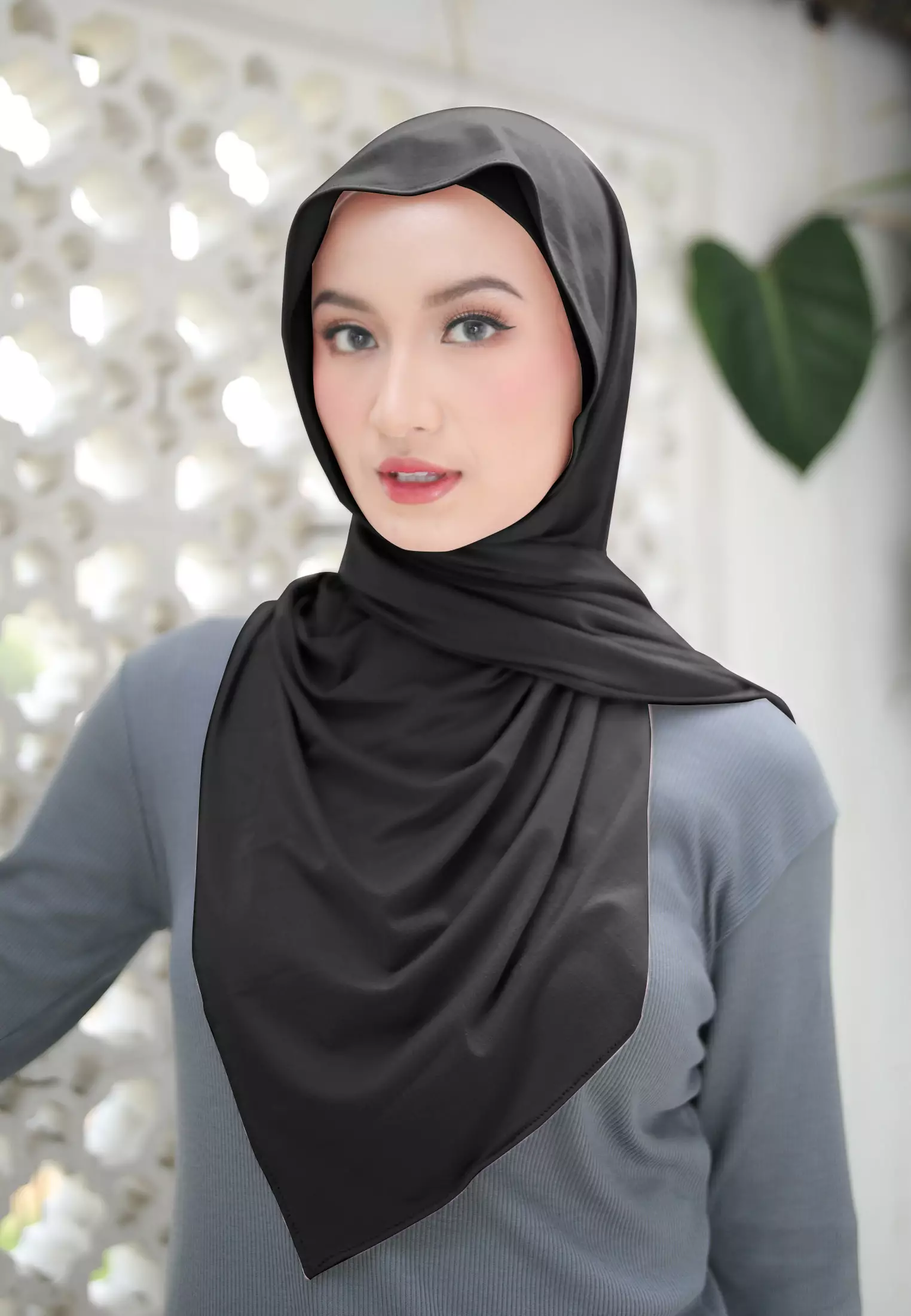 Cotton Bee - Nayma Turkey Shawl | Pashmina Rayon Premium - Black