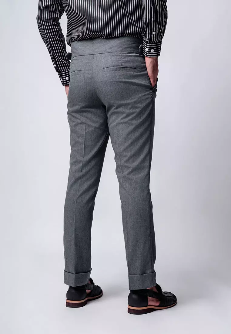 Gurkha Buckle Pants Grey