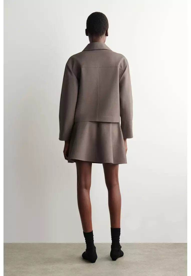 FLARED JERSEY MINI SKIRT