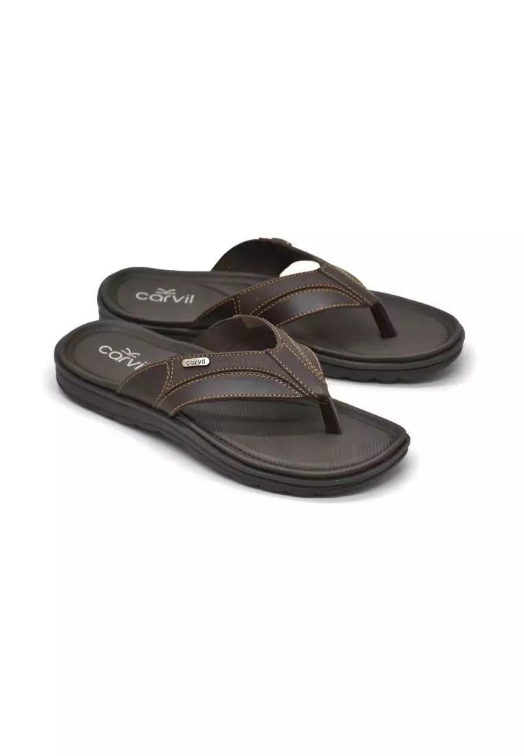 Carvil Sandal Pria Dexano-01 M Dark Brown