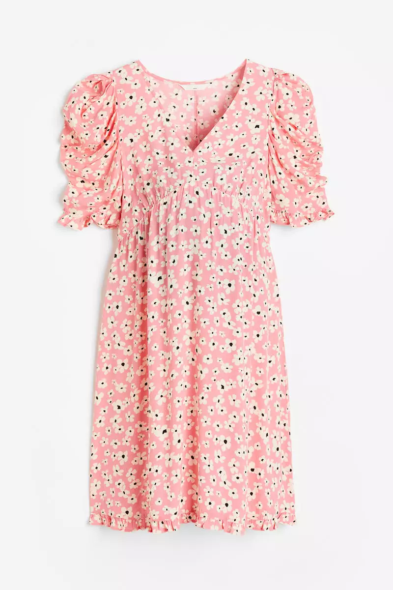 Buy H&M MAMA Frill-trimmed dress 2026 Online | ZALORA