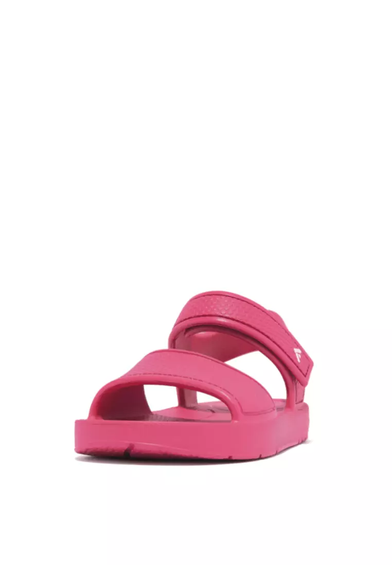 FitFlop iQUSHION Kids Toddler Ergonomic Back Strap Sandals Pink Jam FP8 A34