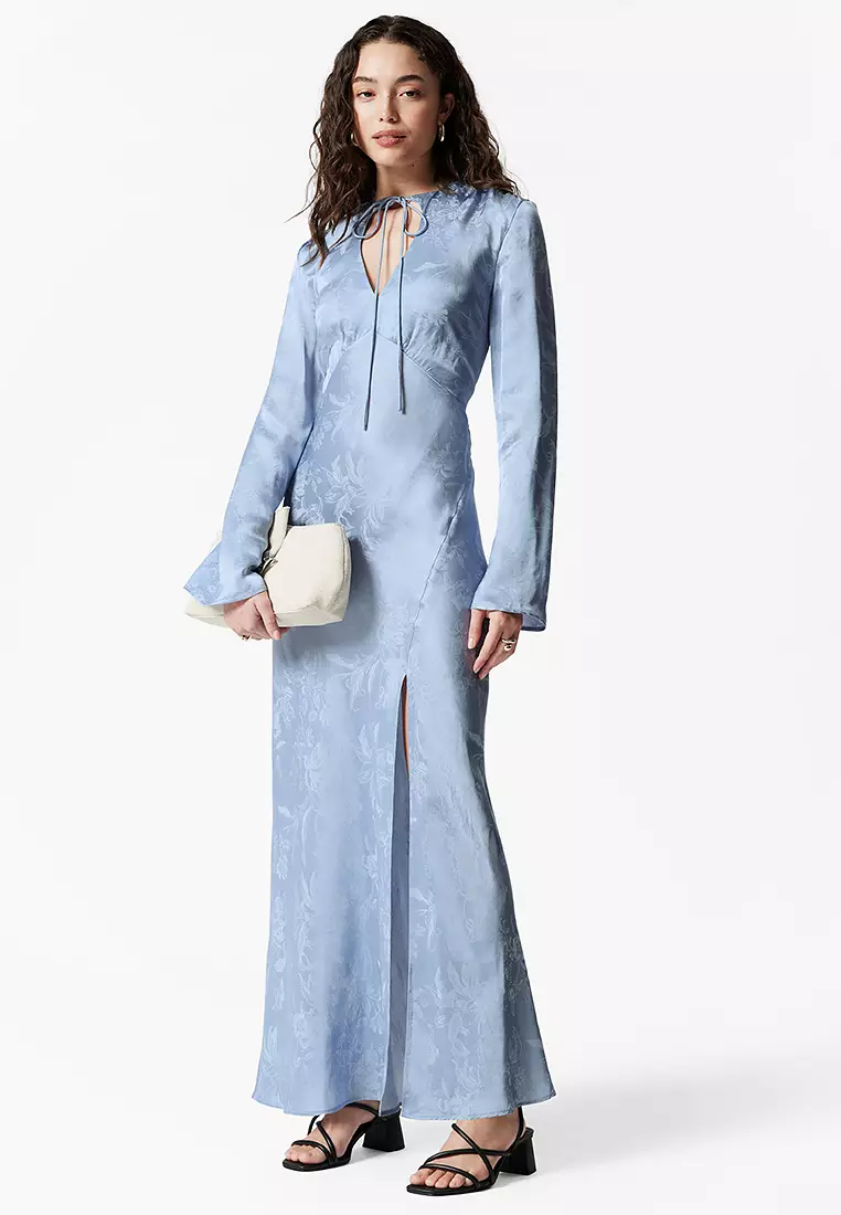 and other stories maxi dress Review: & Other Stories Puff Sleeve Wrap Maxi Dress  DRESS IS MORE