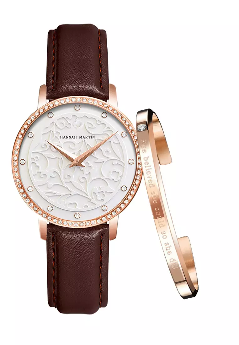 Hannah Martin Fiore Women Leather Quartz Watch