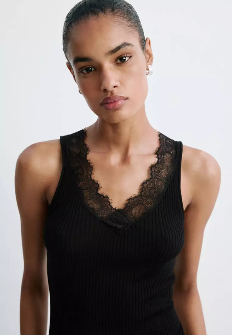 Lace Lyocell Top