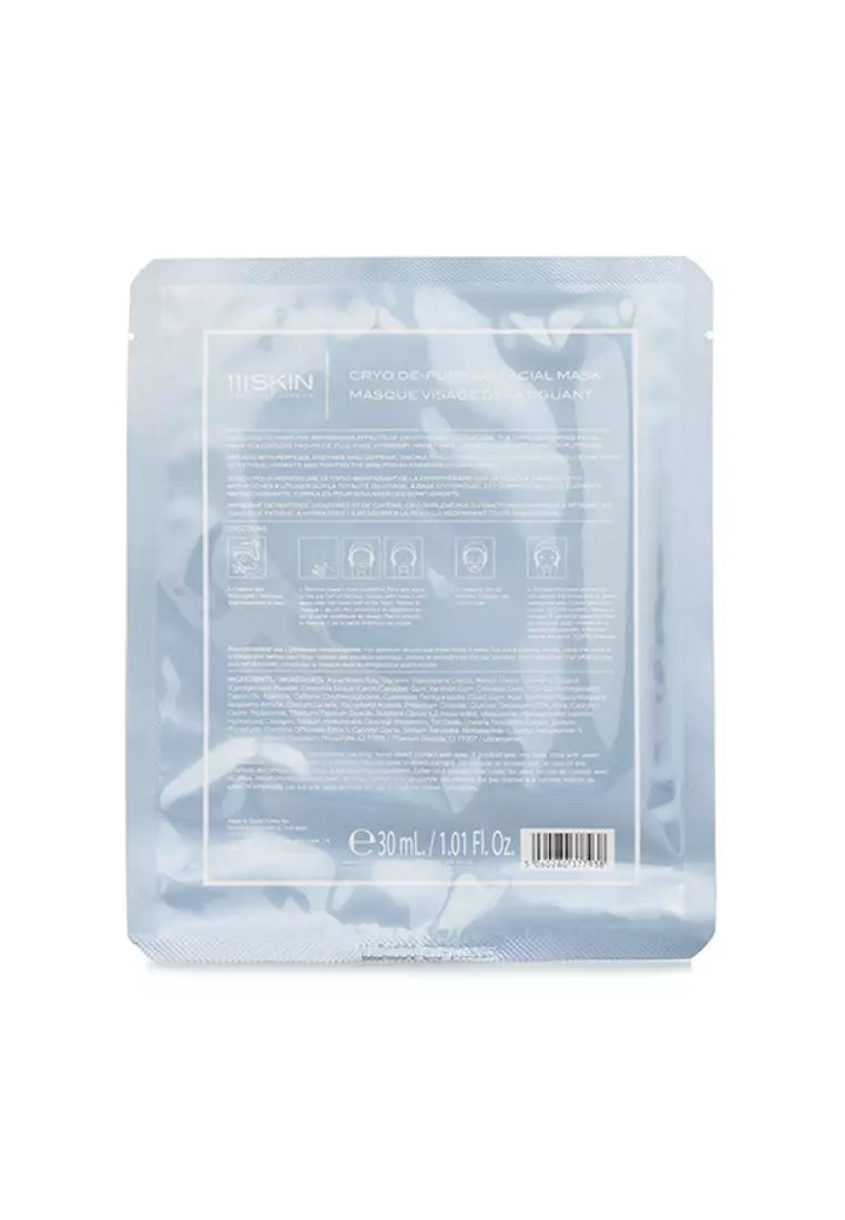 111SKIN - Cryo De-Puffing Facial Mask 5x30ml/5x1.01oz