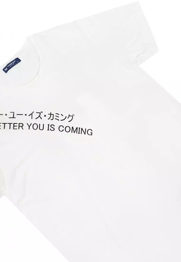 MTI41 Kaos T-Shirt Pria Instacool Byic Diagonal Putih