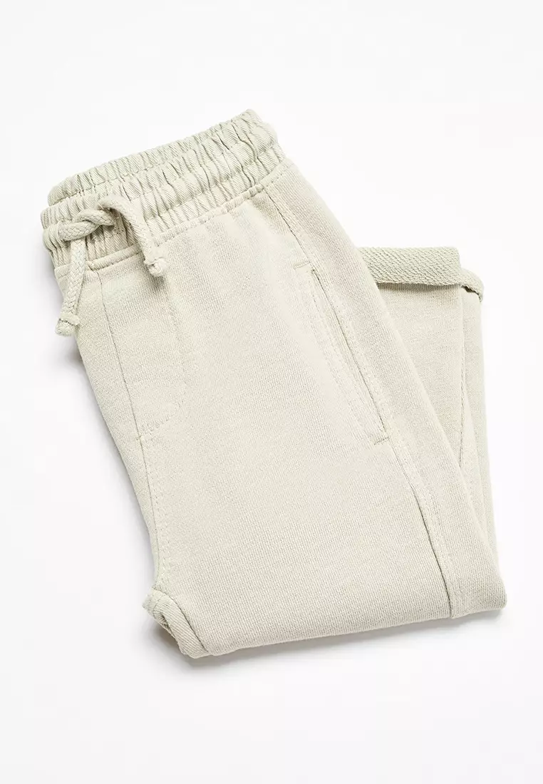 Cotton Jogger-Style Trousers