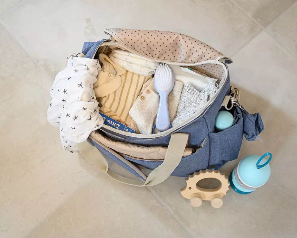 Beaba Sydney Changing Bag Heather Blue - Tas Popok Bayi (Biru)