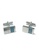 Splice Cufflinks silver 3 Blue Rectangle Design Silver Rectangular Cufflinks SP744AC70FUVSG_1