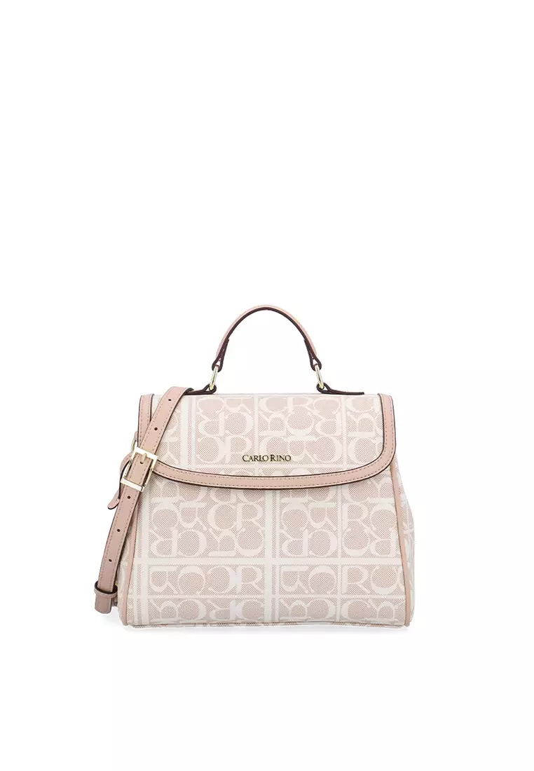 Buy Carlo Rino Carlo GEO Handheld Bag - Nude 2026 Online | ZALORA