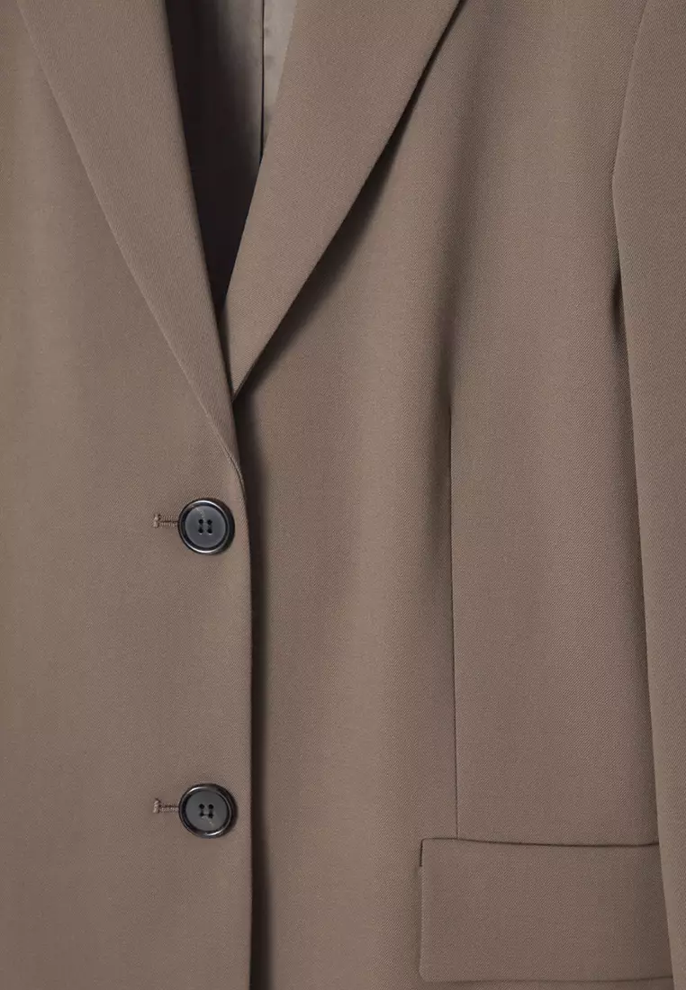 Buy COS Relaxed Single-Breasted Wool-Blend Blazer 2025