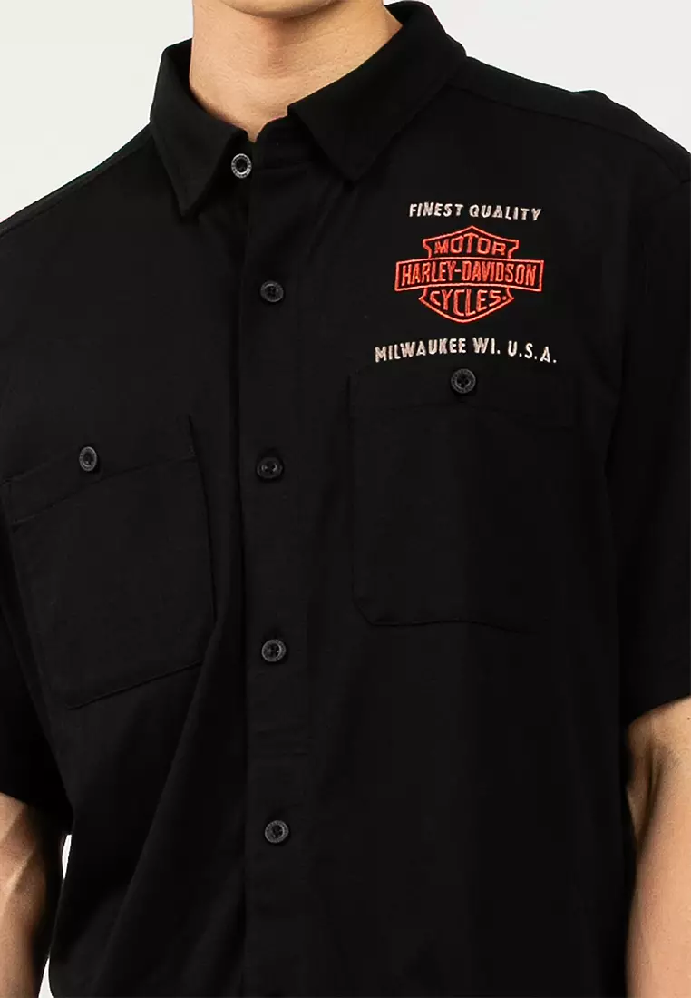 Harley-Davidson® Parts & Service Jersey Button-Up Shirt