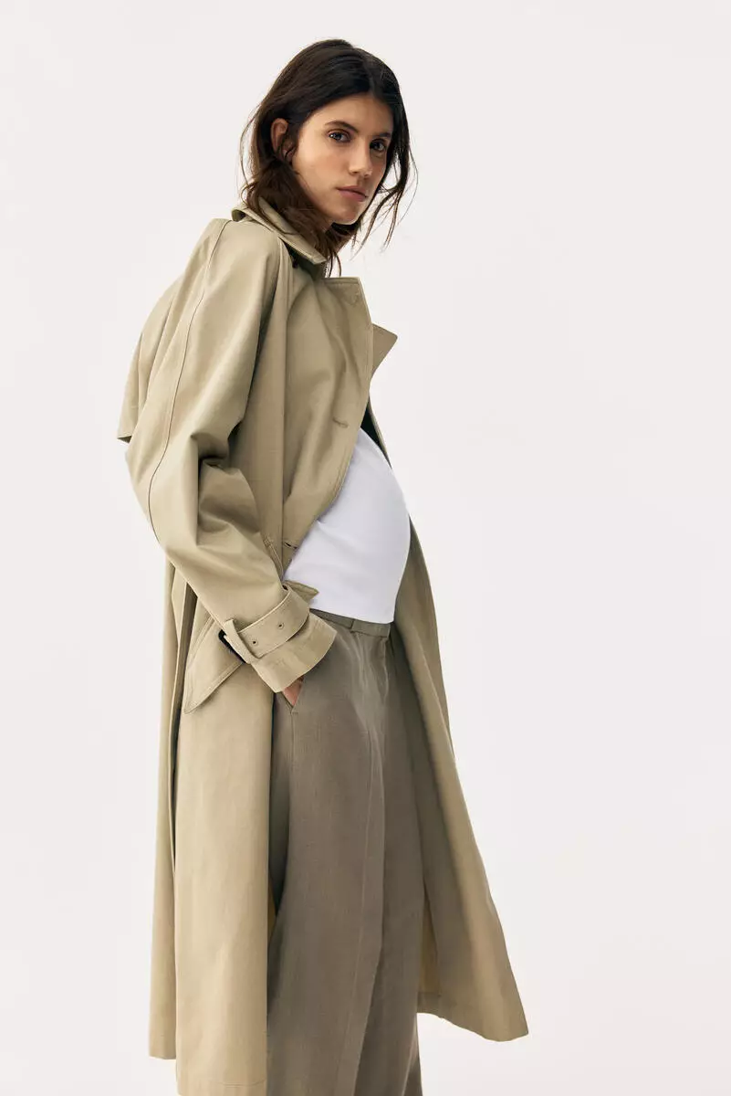 MAMA Linen-blend tailored trousers