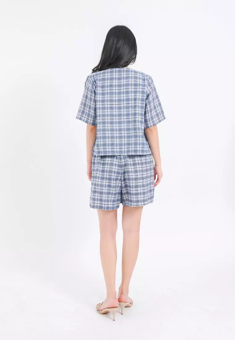 Seoul Blazer Set Blue