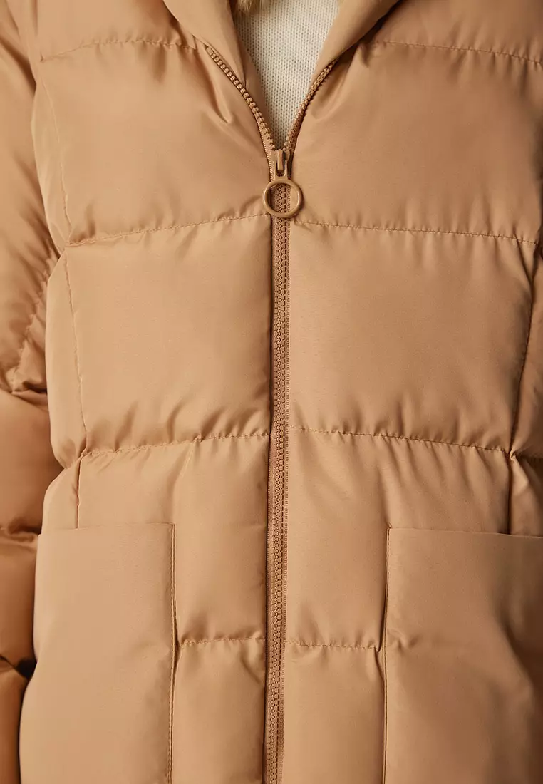 Hooded Long Inflatable Coat