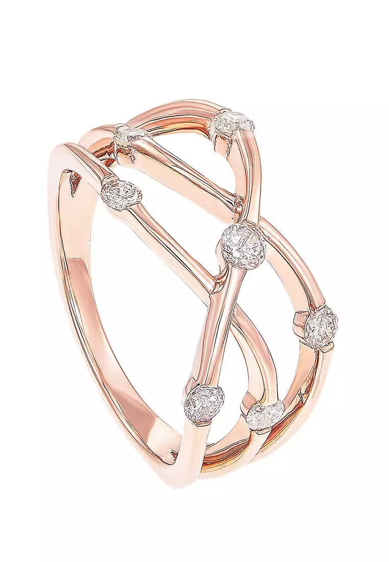 Habib rose on sale gold ring