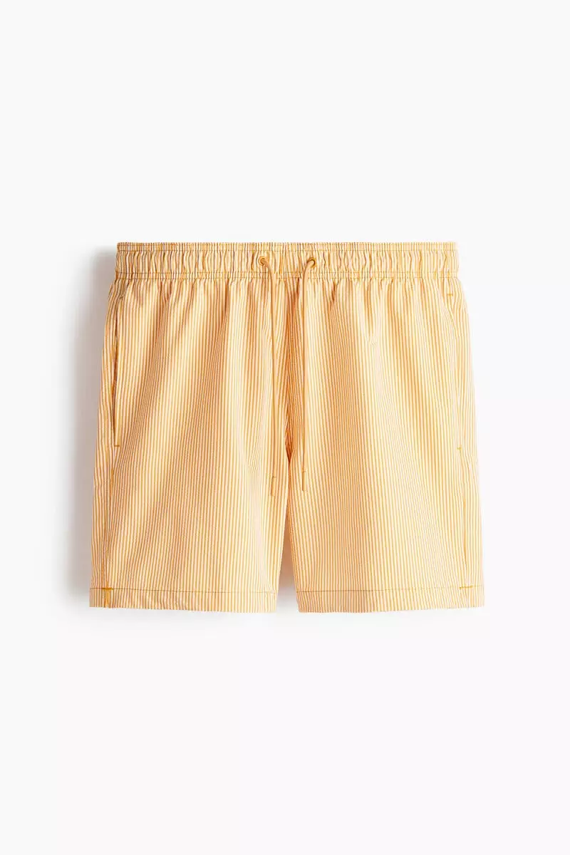 Seersucker swim shorts