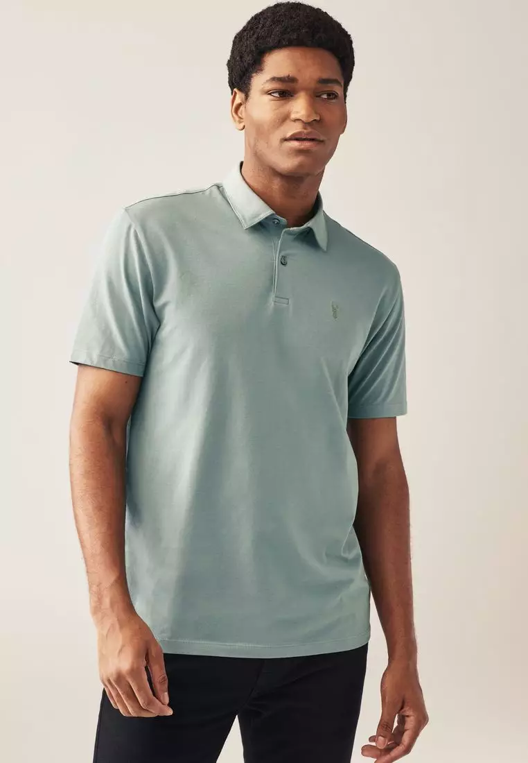 Buy NEXT Regular Fit Short Sleeve Jersey Polo Shirts 5 Pack