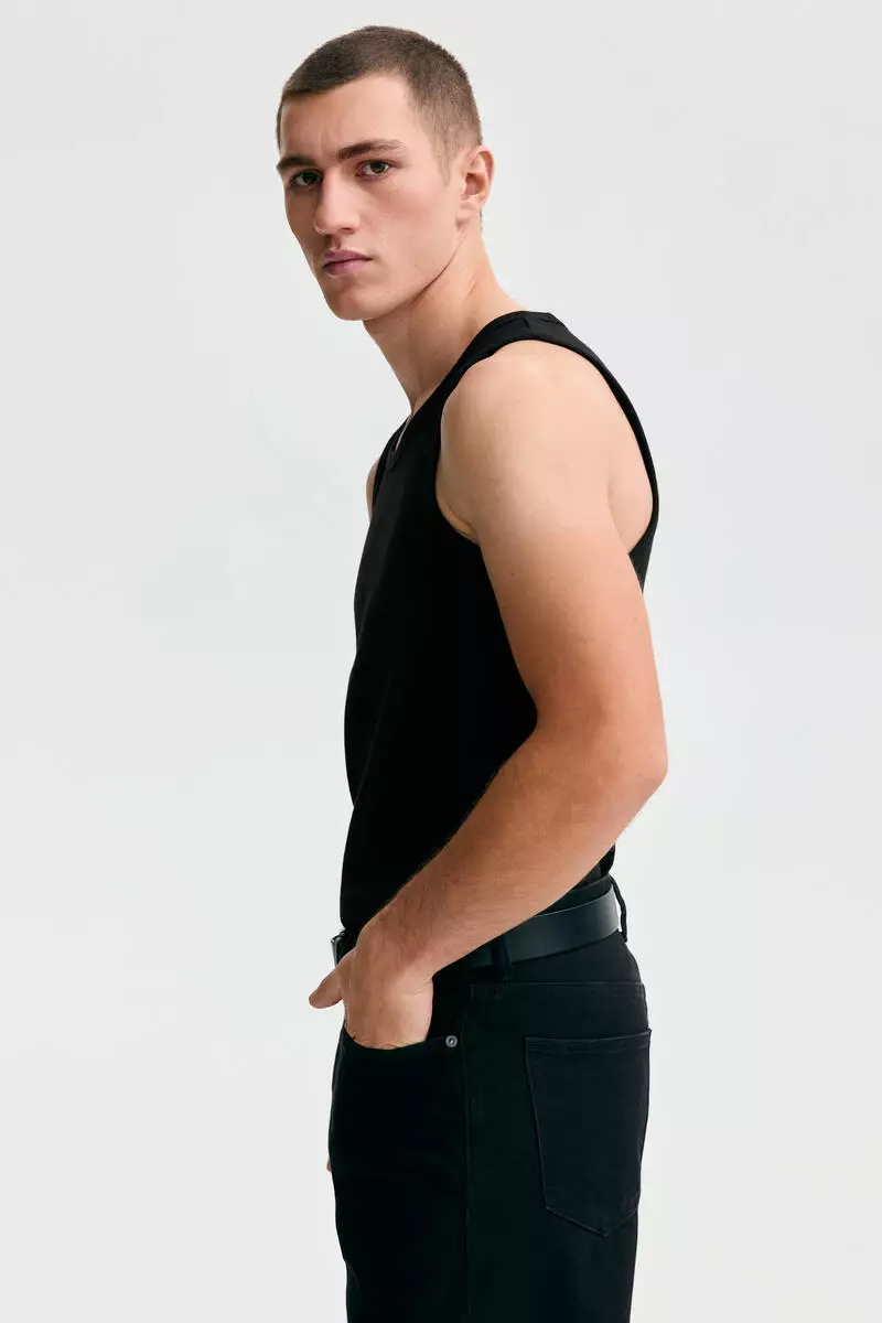 Slim Fit Ribbed vest top