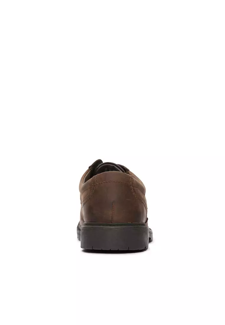 Mens Lane Stride Casual Lace up Shoes - Brown Leather