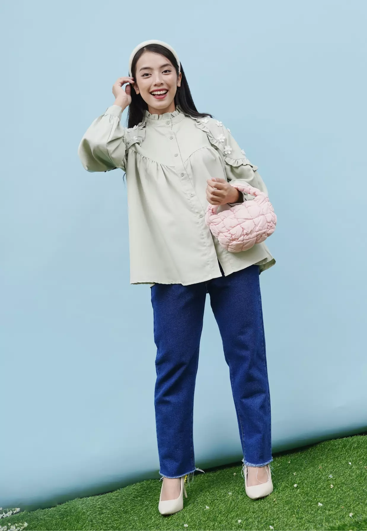 Kalisha Blouse - Sage