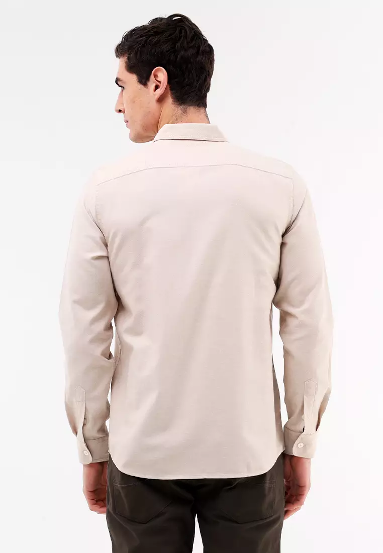 Woven Polo Long Sleeve