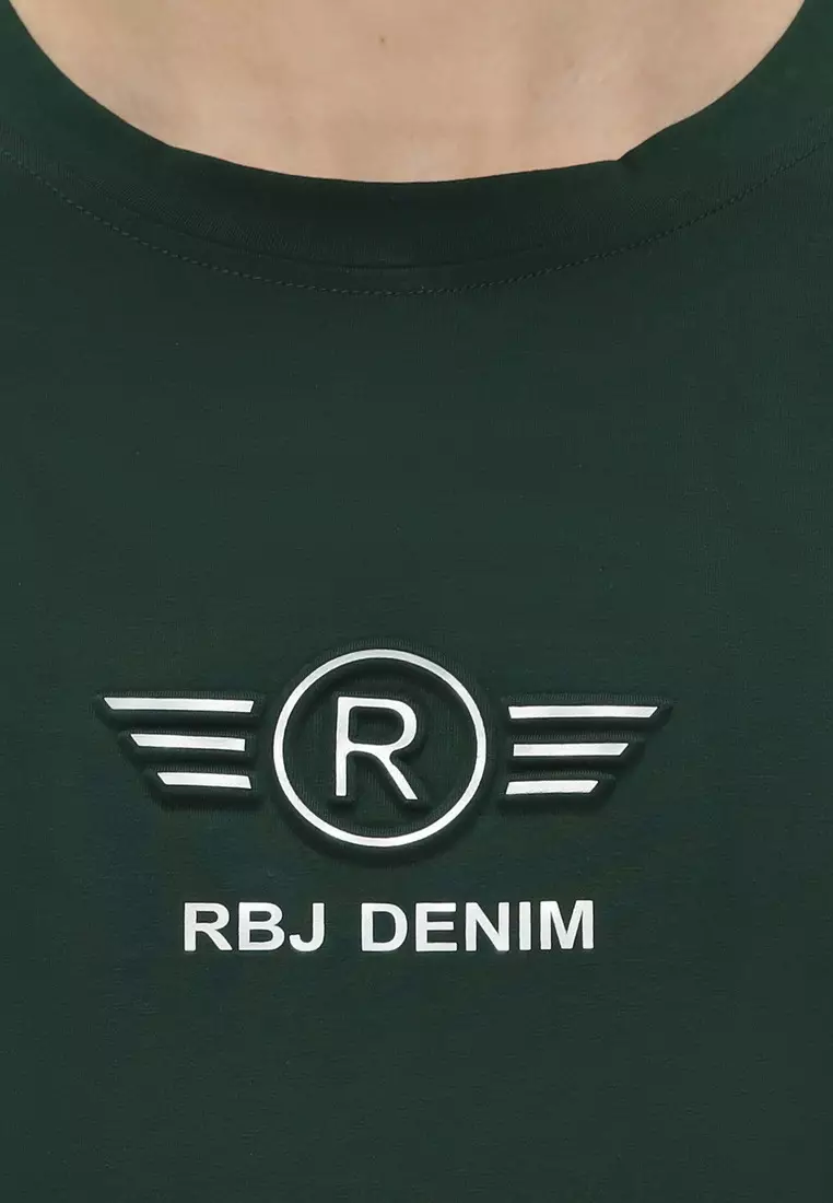 RBJ T-Shirt Cotton Spandex Emboss Pria 2482370801