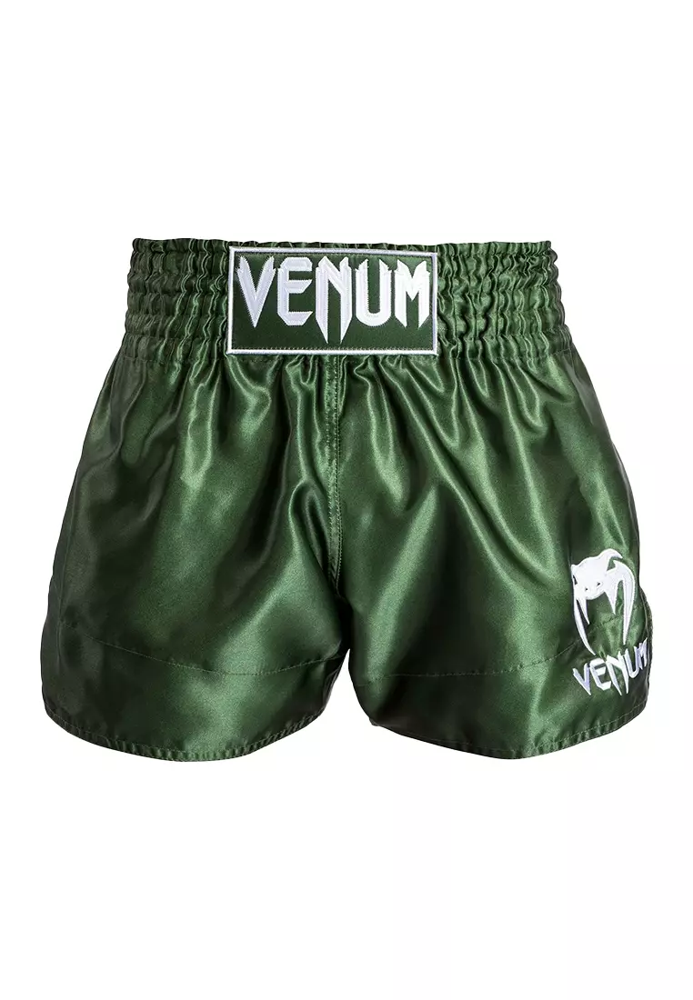 Venum Classic Muay Thai Shorts - Khaki/White
