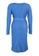 Trendyol blue Plus Size Belted Knit Dress F8EB3AAA3E3686GS_7