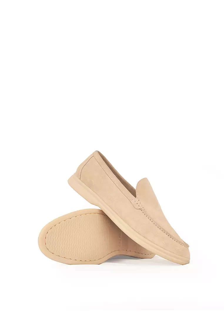 Sepatu Pria Casual Loafer Moccasin Gino Mariani Edison Beige