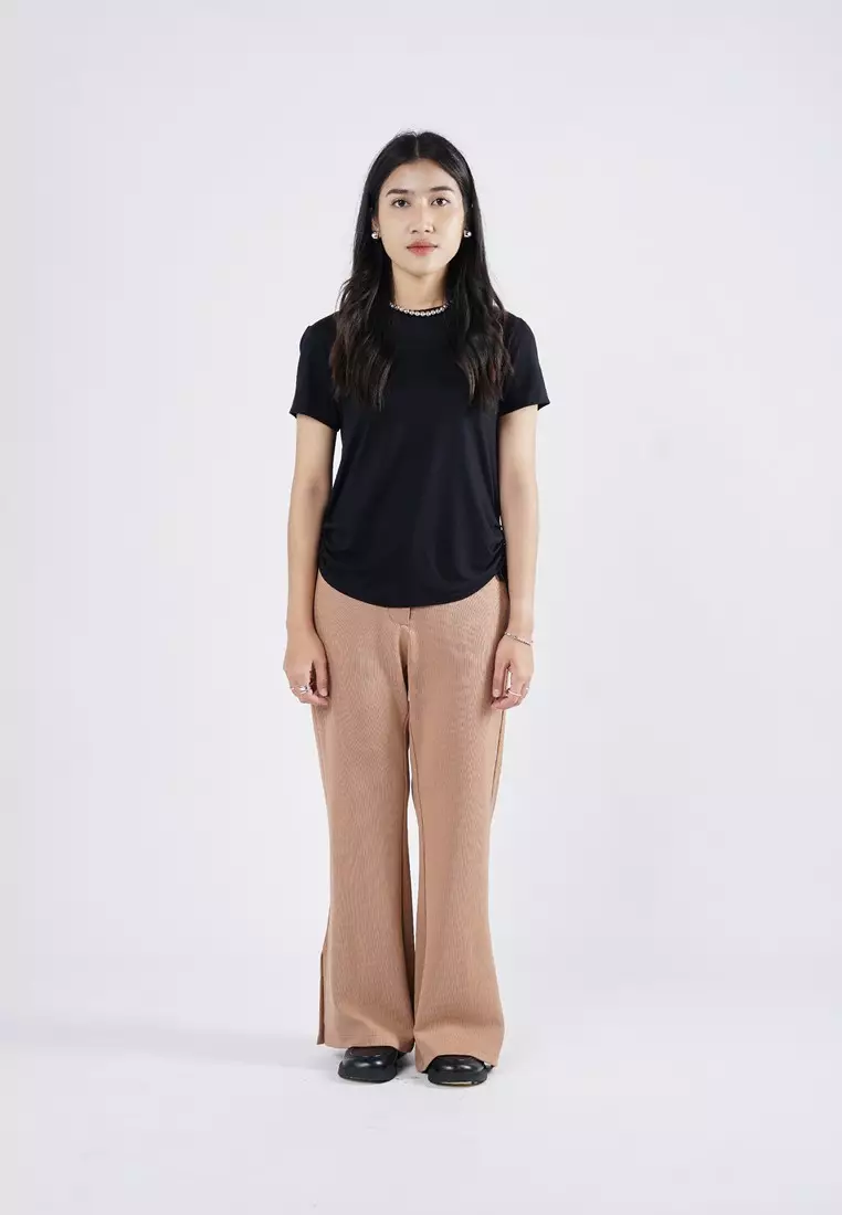 Greenlight Women's T-Shirt Short Sleeve Body Fit Drawstring Bayashi HP-C011224