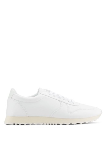 Faux Leather Sports Sneakers