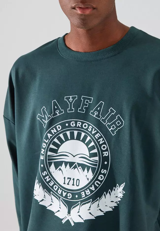 Emerald green crewneck on sale