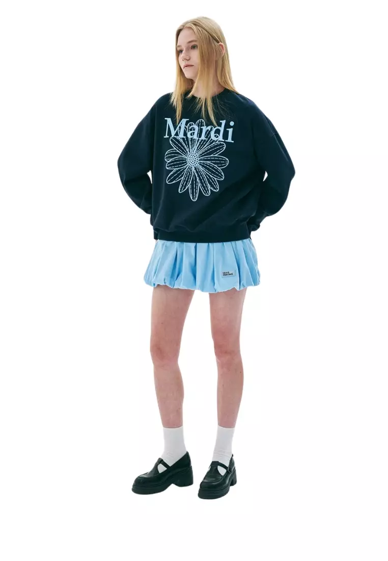 Sweatshirt Flowermardi Needlework - Navy Sky