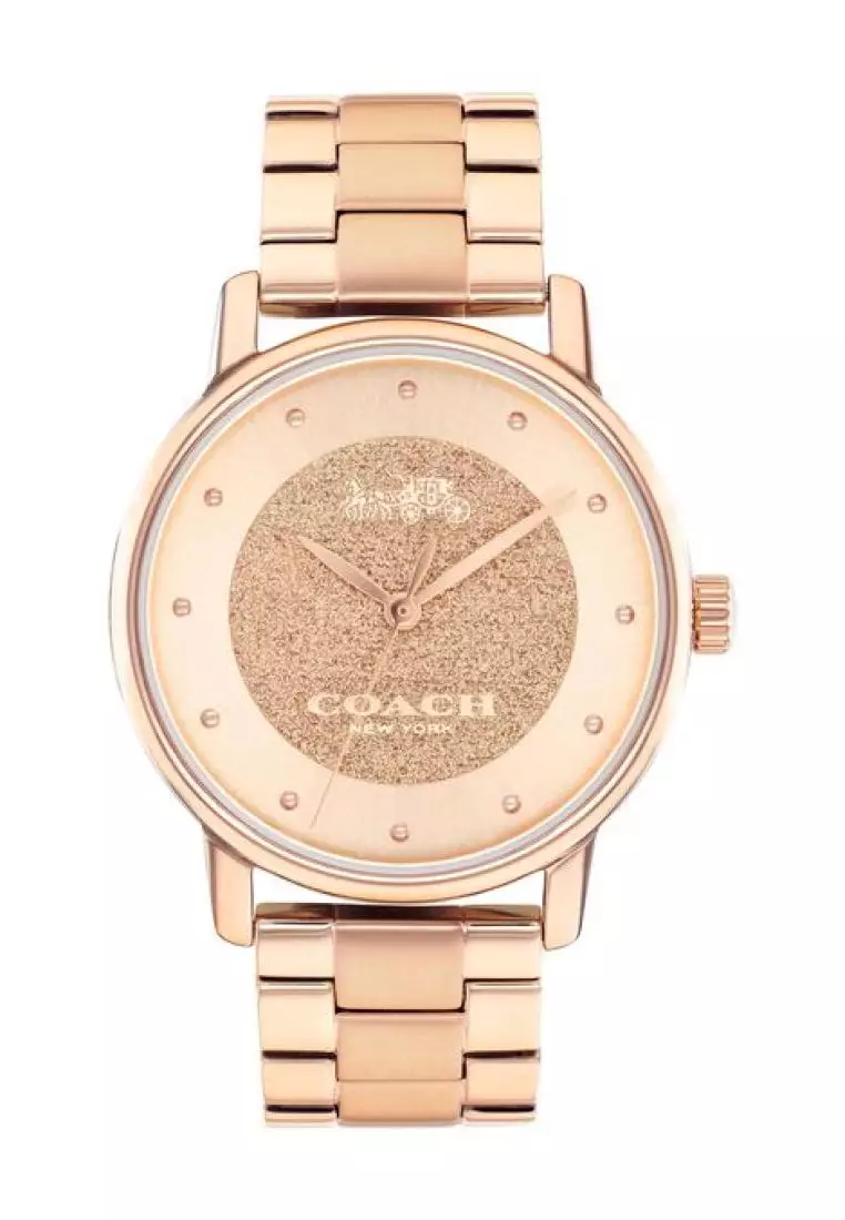 Jual Coach Jam Tangan Wanita Coach Grand Watch Stainless Steel Rose