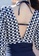 A-IN GIRLS white and blue Elegant Checkered Panel One Piece Swimsuit 977F6US836C346GS_8