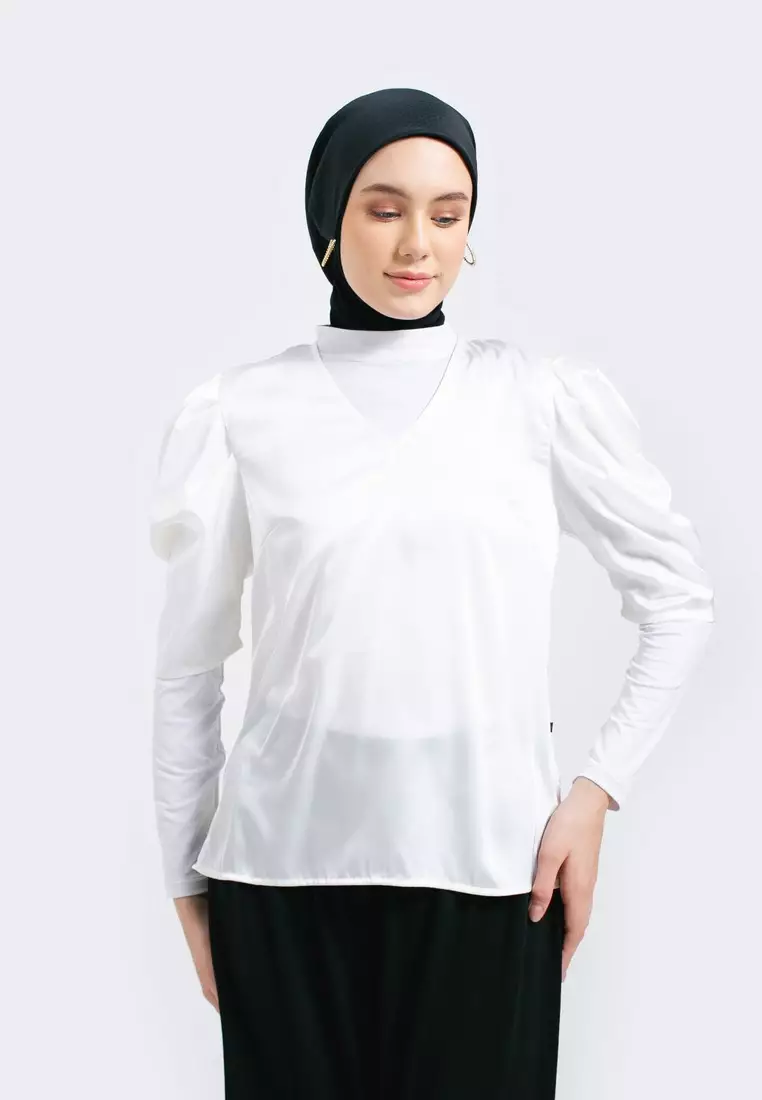 Kemeja Lengan Balon Wanita 061222