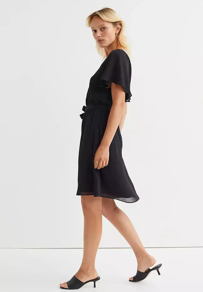 Buy H&M V-Neck Chiffon Dress 2024 Online | ZALORA Philippines